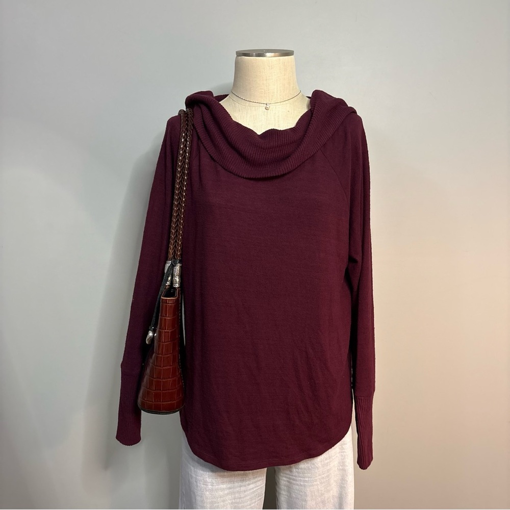 Rafaella Burgundy Knit Top